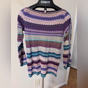 Missoni Multicolor Zigzag Knit Top